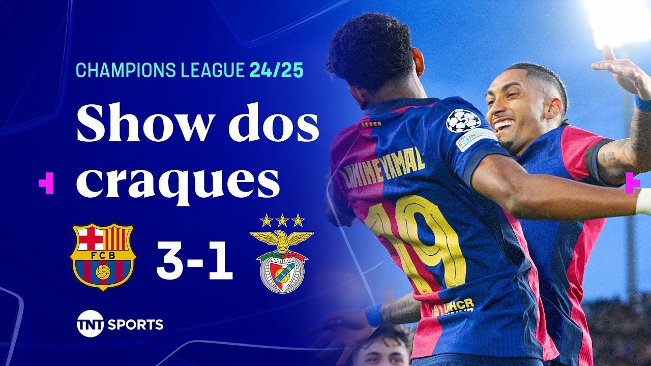 #Barcelona #Benfica #Raphinha #LamineYamal #LigaDosCampeões #EstádioOlímpicoLluísCompanys #MarçoDeDoisMilEVinteECinco #QuartasDeFinal